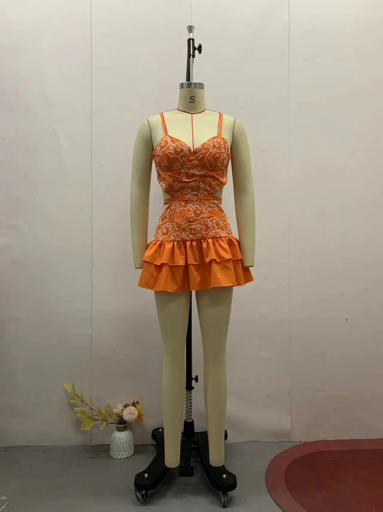 Midnight Sun Ruffle Dress