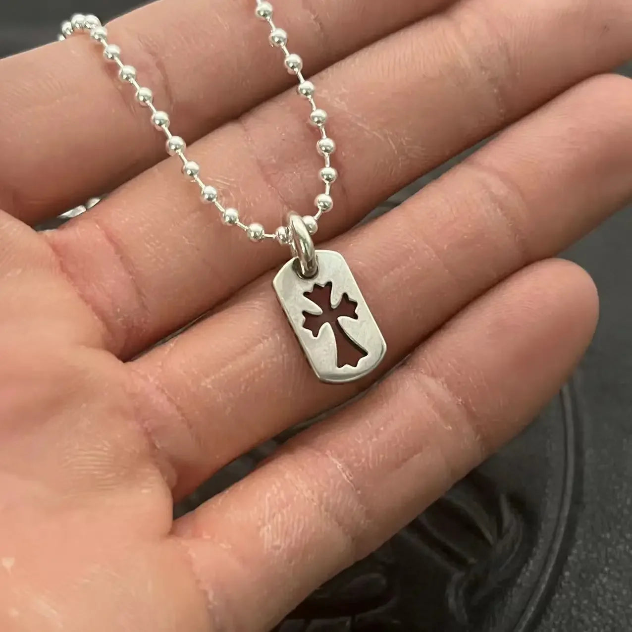 Crossfire Mini Tag Necklace