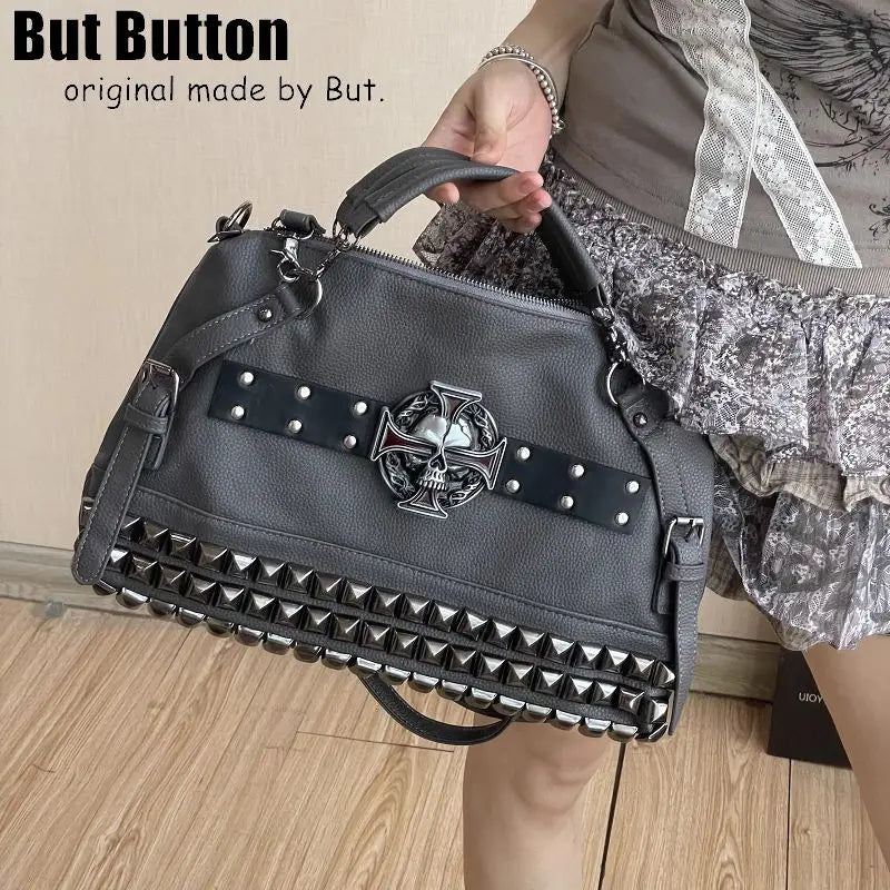 Gunmetal Death Grunge Shoulder Bag