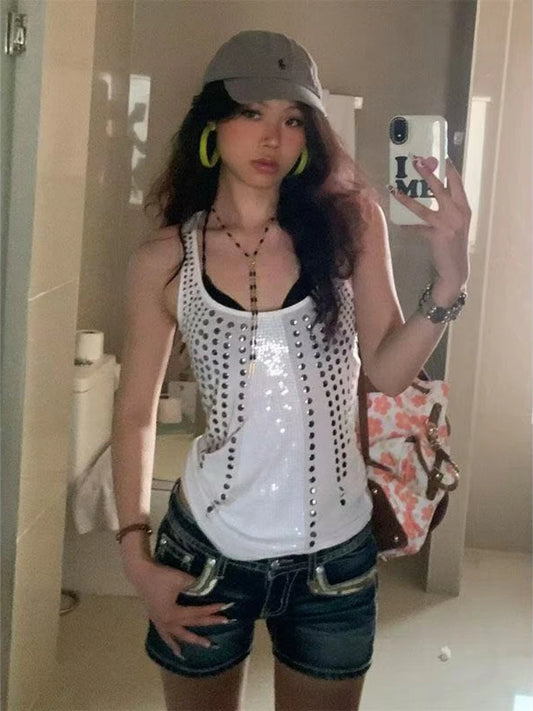 Chrome Halo Rivet Tank