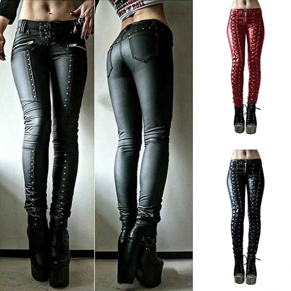 Wicked Lattice Pleather Pants