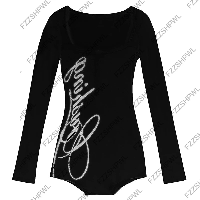 Midnight Type Grunge Bodysuit