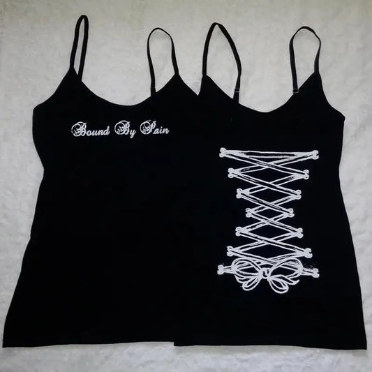 Laced Pain Spaghetti Tank Top