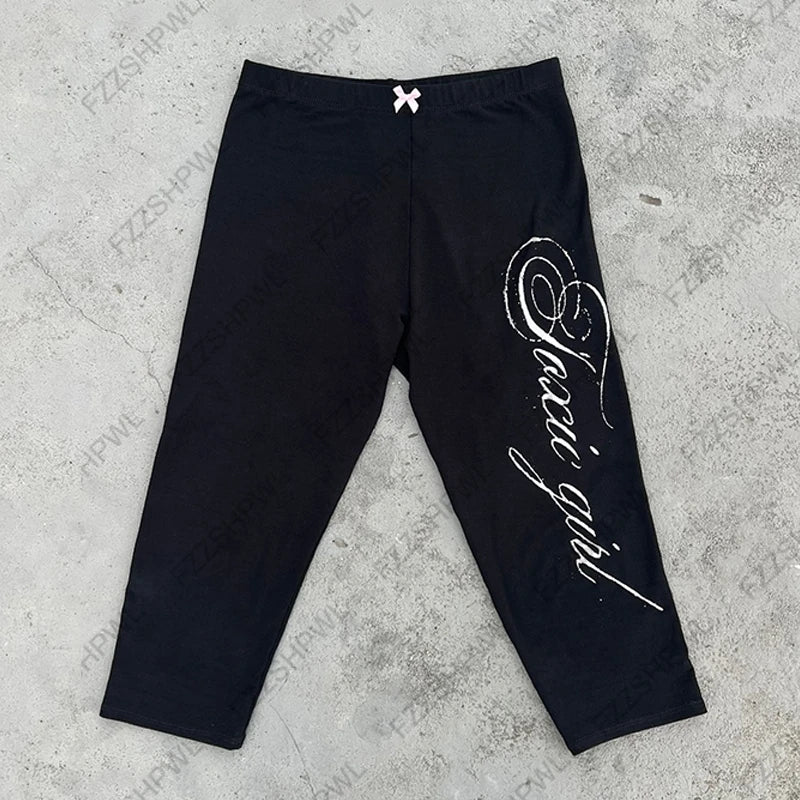 Ribbun Graphic Print Capris