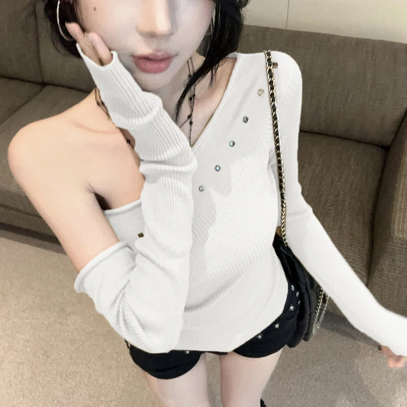 Bare Edge Rivet Pullover