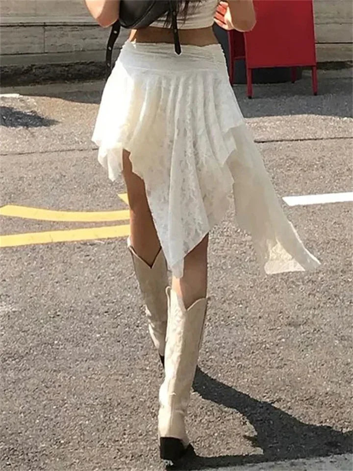 Aria Lace Midi Lace Skirt