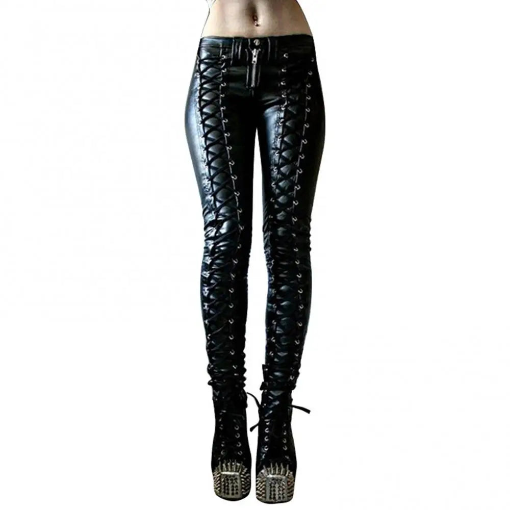 Wicked Lattice Pleather Pants