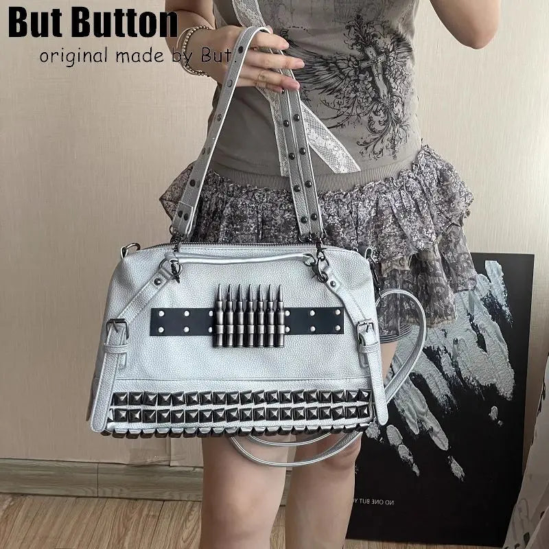 Gunmetal Death Grunge Shoulder Bag