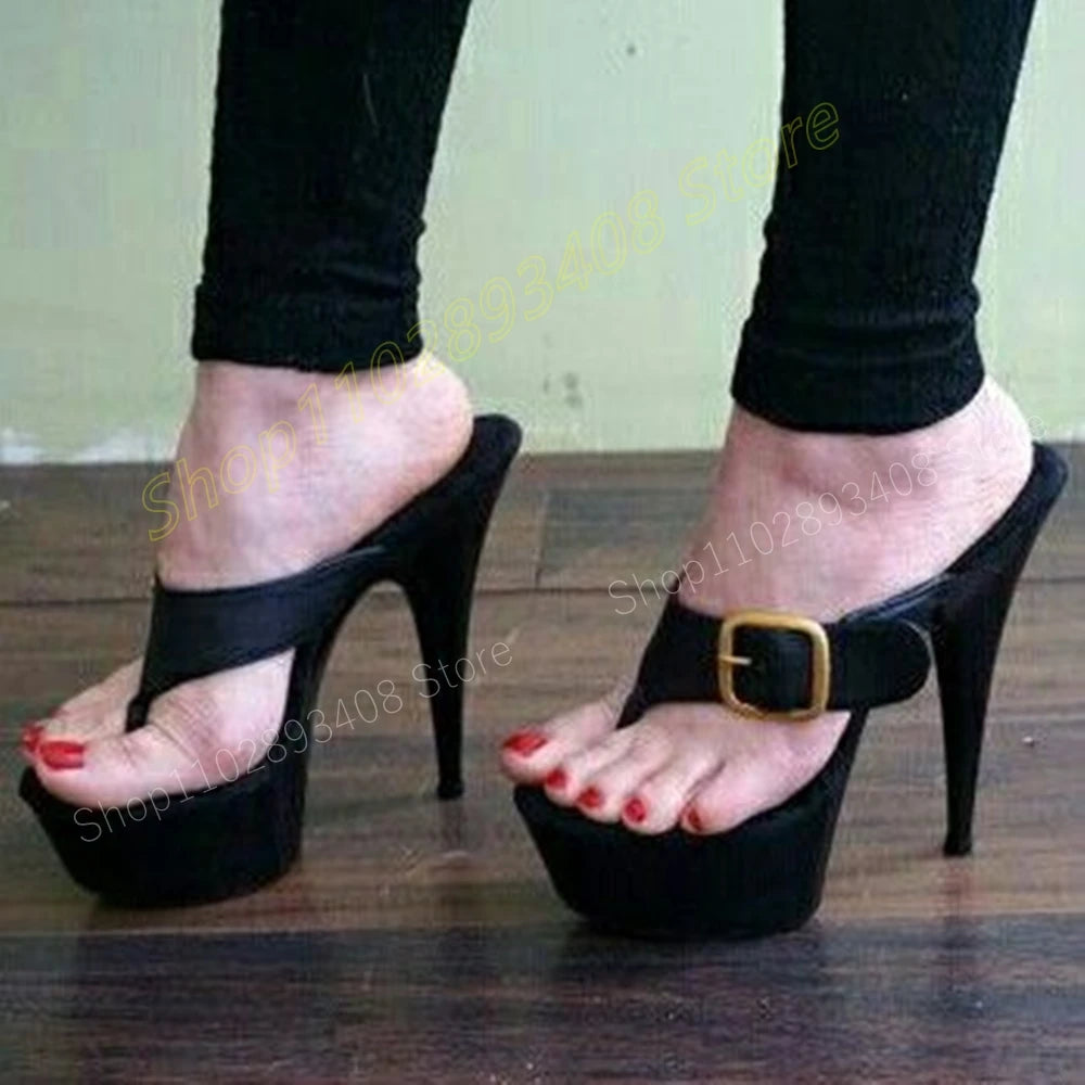 Sultry Edge Platform Heels