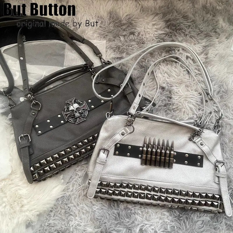 Gunmetal Death Grunge Shoulder Bag