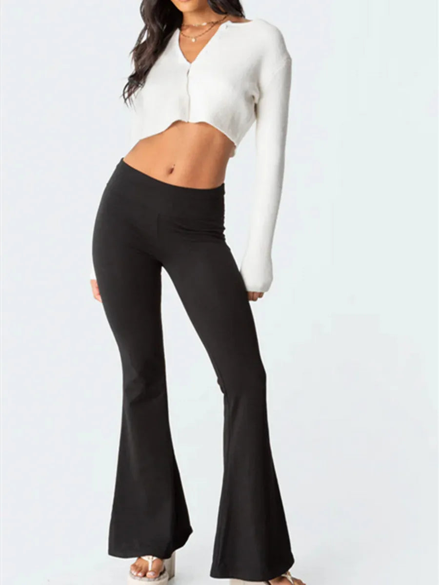 Everyday Flare Fold-Over Leggings
