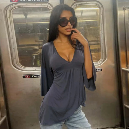 Soho Nights Flare Blouse