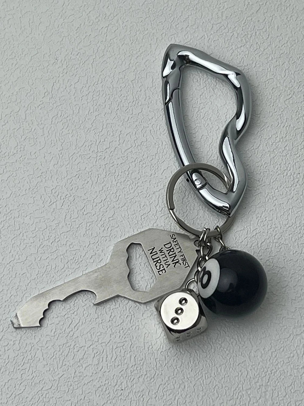 Cosmic Halo Punk Keychain