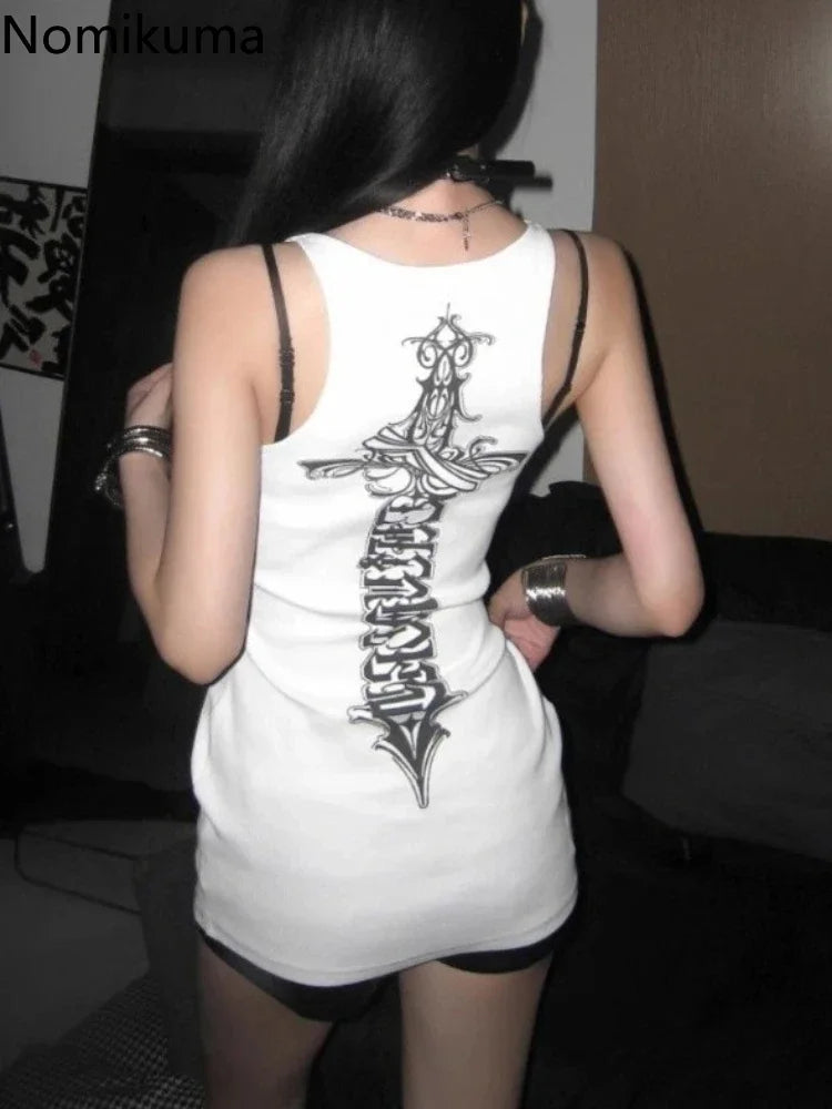 CyberSigil Cross Harajuku Tank Dress