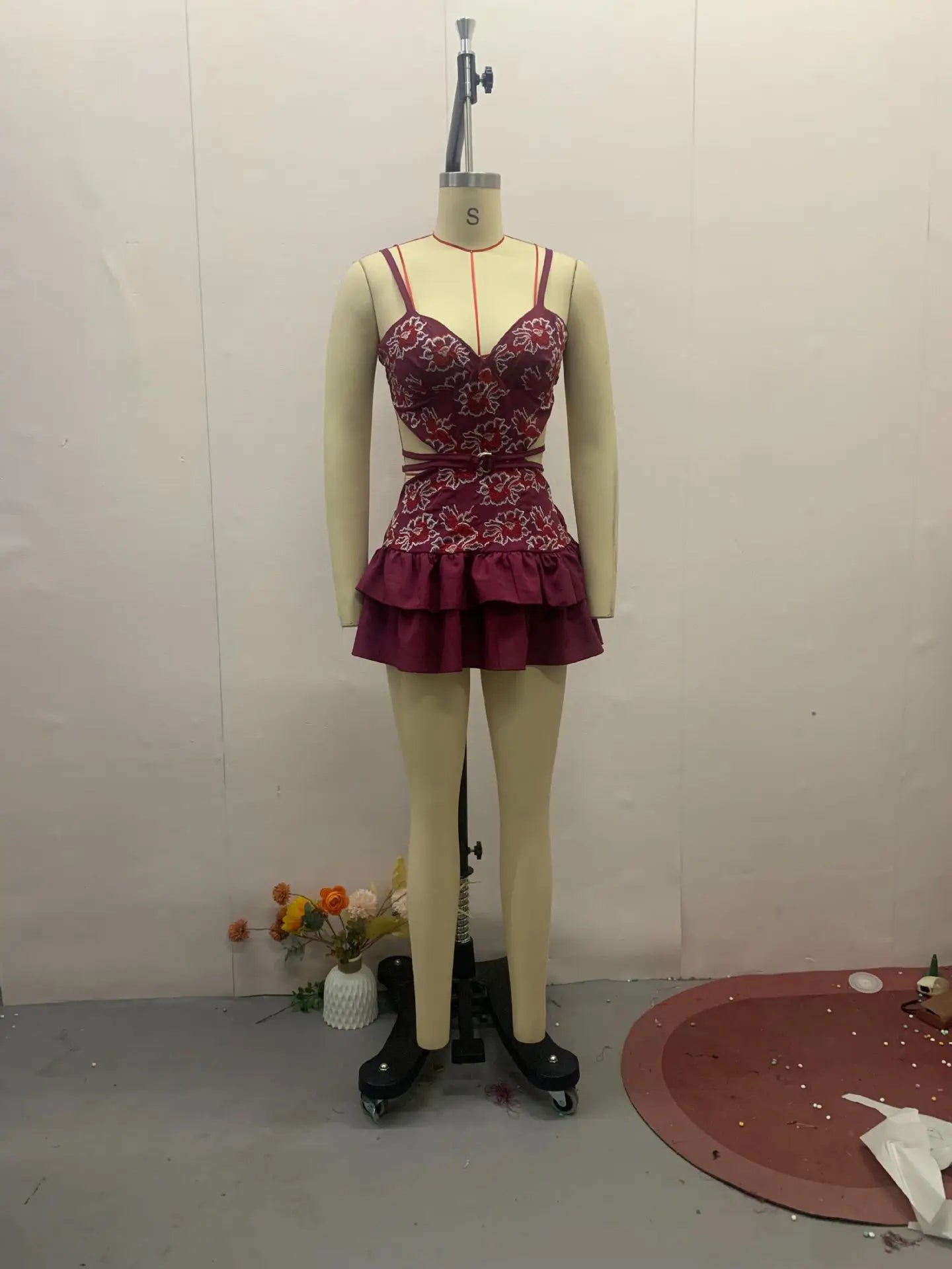 Midnight Sun Ruffle Dress