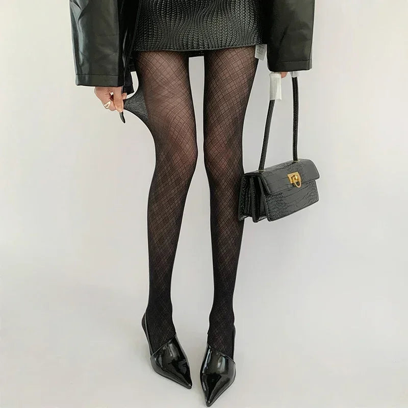 Houndstooth Stockings