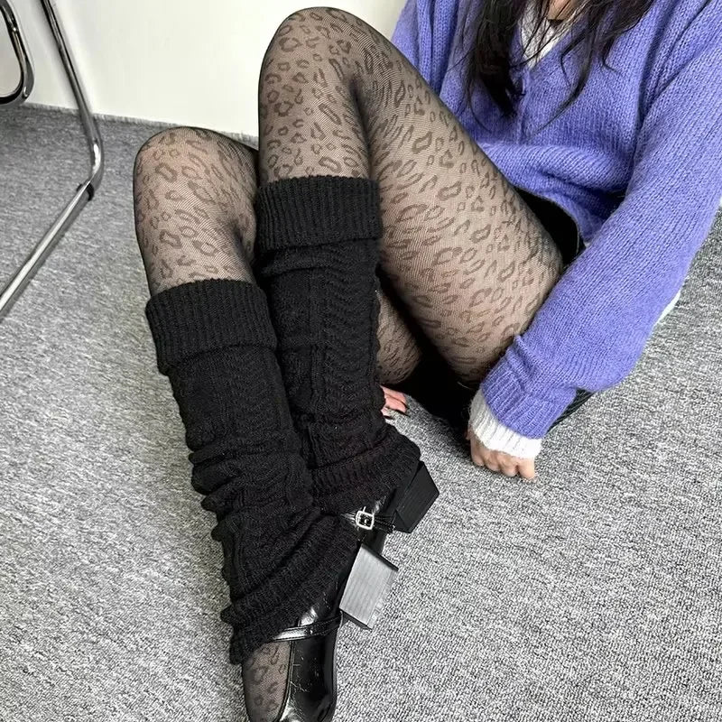 Velvet Vixen Leopard Mesh Pantyhose