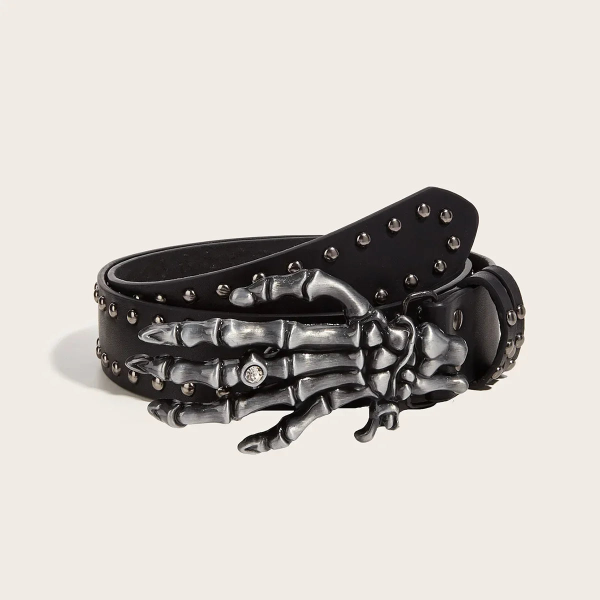 No Evil Punk Skull Belt