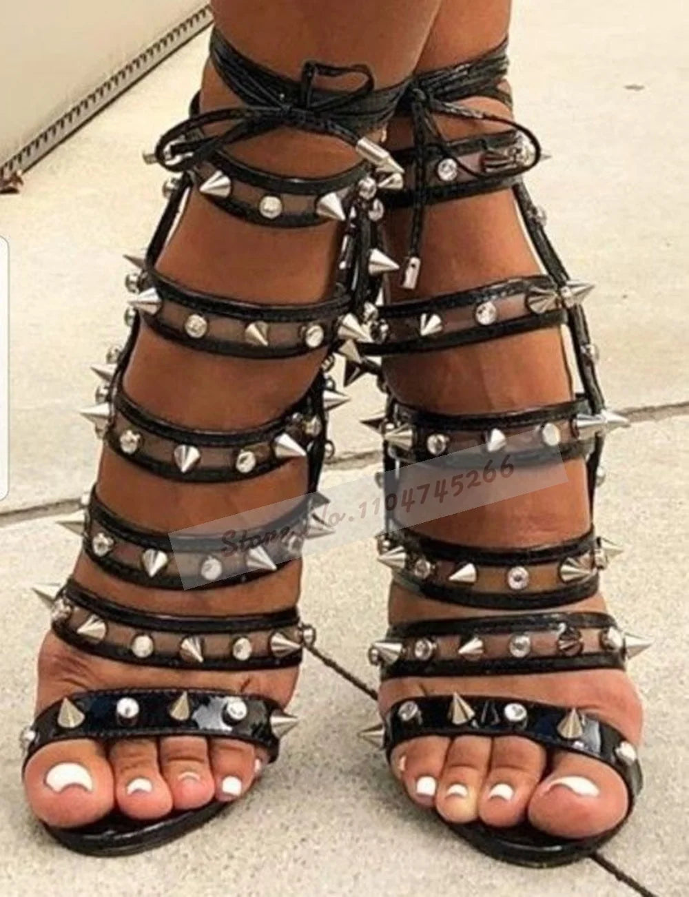 RivetinRush Sandal Heels