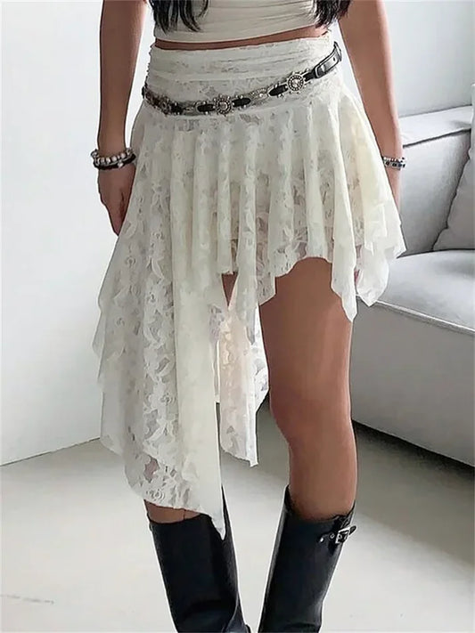 Aria Lace Midi Lace Skirt